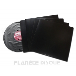 100 Sous-pochettes doublées vinyle 33T Deluxe sans trou