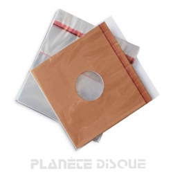 100 LP hoezen met sluitstrip glashelder