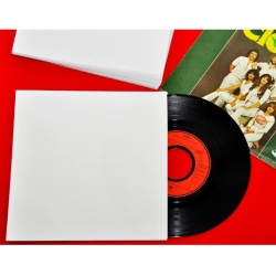 100 Paper Inner Sleeves without center holes for 7 Inch Single