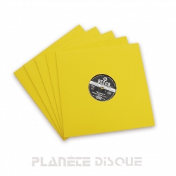 10 LP platenhoezen geel...