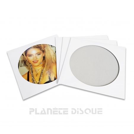 25 Pochettes carton picture vinyle 33T blanches