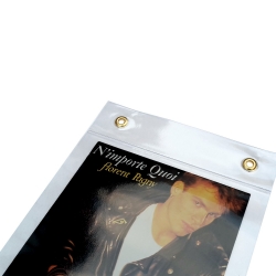 Décoration porte disque PVC pour 6 disques 45T