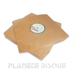 50 Sous-pochettes vinyle 33T papier kraft Deluxe