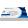50 CD hoezen wit papier met venster en klep MediaRange
