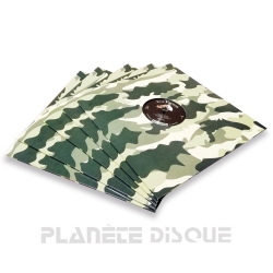 10 Pochettes carton avec trou 33T roses