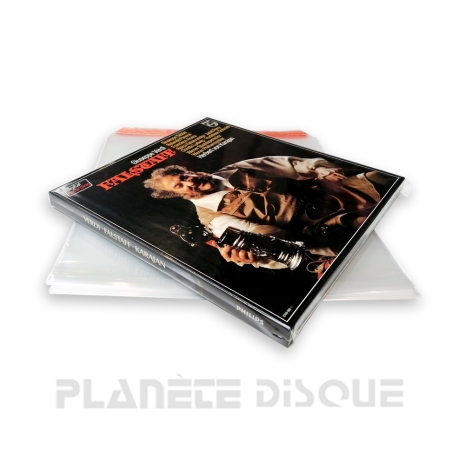 25 Pochettes protection vinyle 33T coffret refermables PP no. 2
