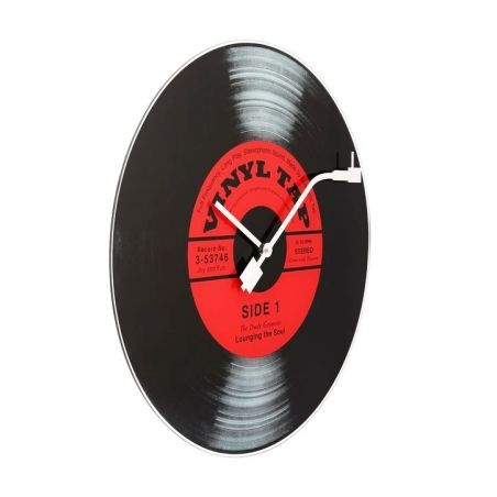 Horloge Tourne Disque en verre Vinyl Tap