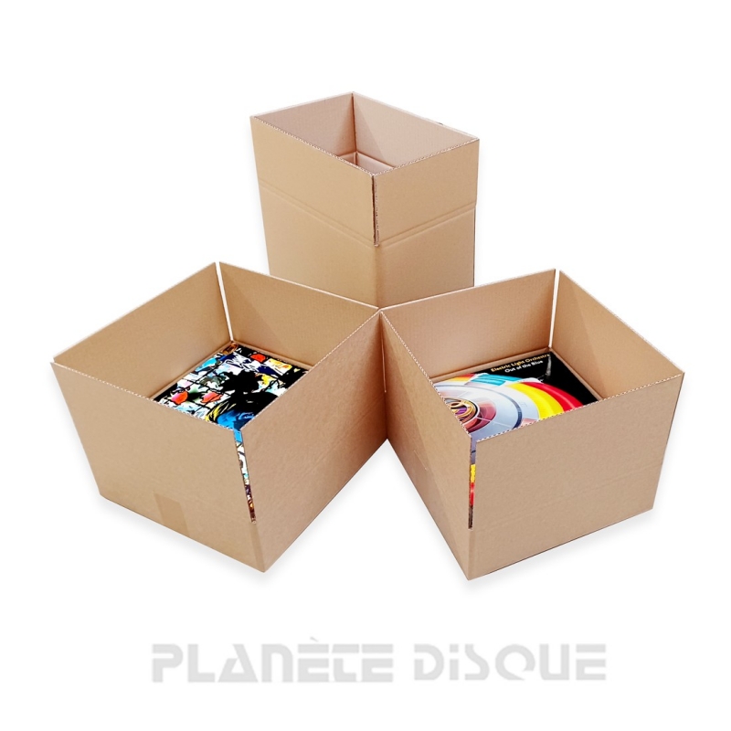 Boos slikken Vlot Set van 3 kartonnen dozen voor 40 LPs