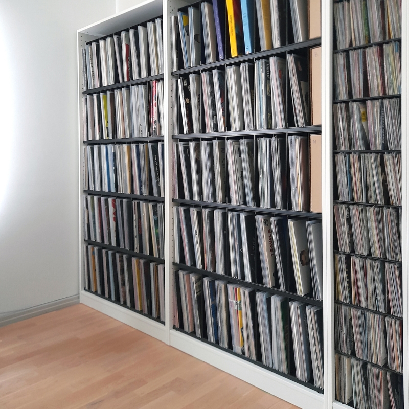 Rangement vinyle Support de stockage de disques vinyle en bois