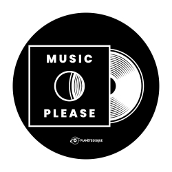 Sticker "MUSIC PLEASE"