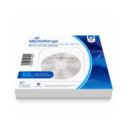 50 CD hoezen wit papier met...