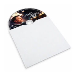 25 CD hoezen wit karton