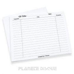 10 Cartes en carton blanc...