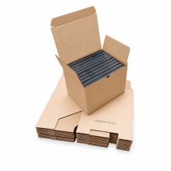 10 Cardboard storage boxes...